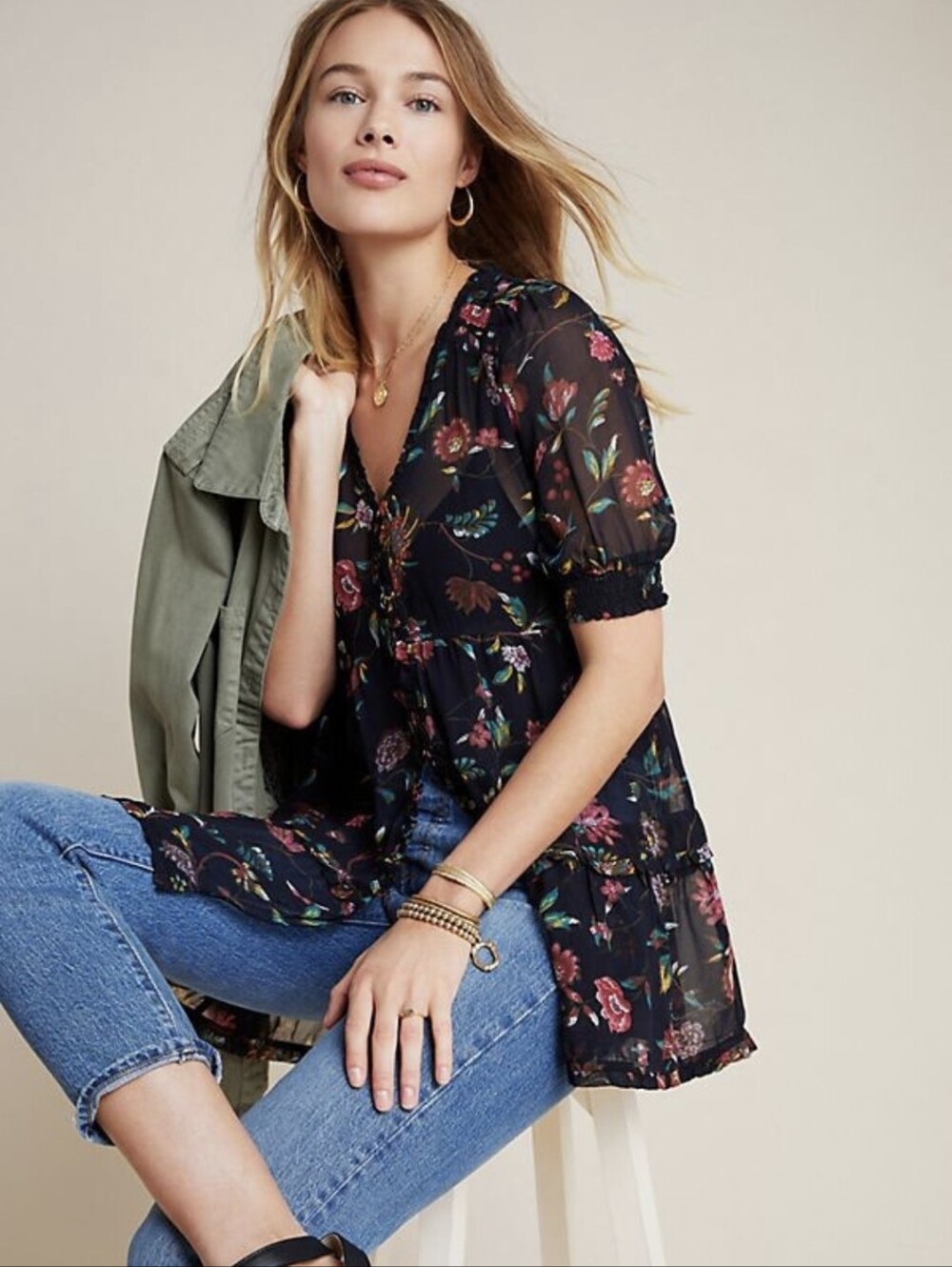 Anthropologie | Salzburg Sheer Tunic